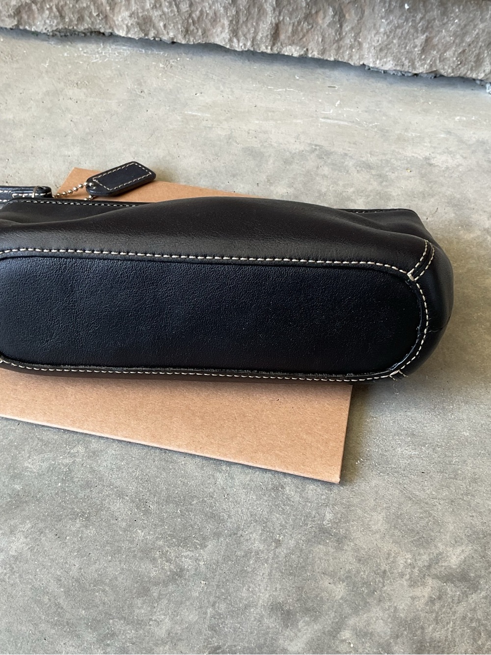 Coach Black Leatherware Cosmetic Bag - Picture 3 of 10